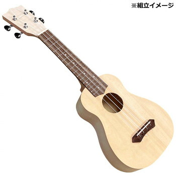 GECKO(ゲッコー)×アーバン通商 ウクレレ 21インチ ソプラノ クラフト(組立セット) UDIY21 NA
