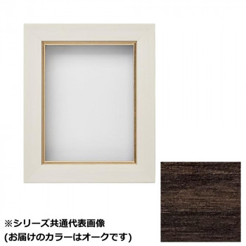 アルナ 樹脂額 油縁 ダブルフレーム 面金付き オーク F-6 61404
