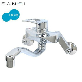 三栄水栓 SANEI キッチン用(壁付) シングル混合栓 K1712EA-13|QUOLI