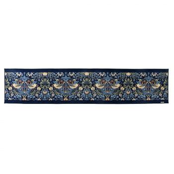 イチゴドロボウ インテリアマット 50×240cm FT1702A B ブルー