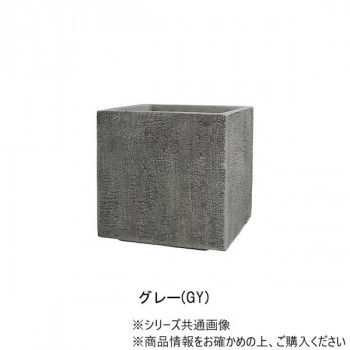グリーンポット 植木鉢 バーウッド キューブ グレー 31cm GA-3031GY｜QUOLI
