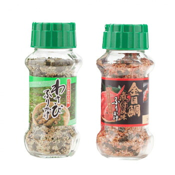 みなり わさびふりかけ 85g・金目鯛煮付風味ふりかけ 80g 各15個セット|QUOLI