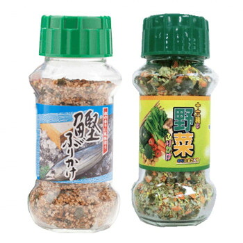 みなり 鰹ふりかけ 80g・十六種の野菜ふりかけ 90g 各15個セット|QUOLI