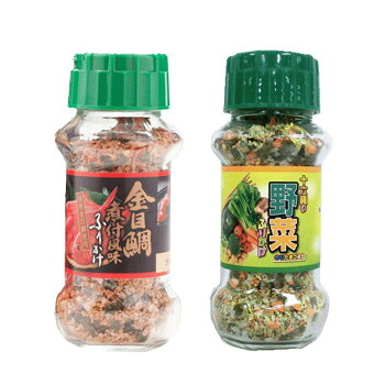 みなり 金目鯛煮付風味ふりかけ 80g・十六種の野菜ふりかけ 90g 各15個セット|QUOLI