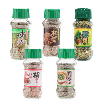 みなり ふりかけ5種各6本セット(わさび・梅・松茸・野沢菜・十六種の野菜)|QUOLI