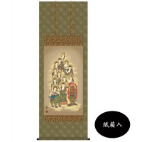 山村観峰 仏画掛軸(尺5) 「十三佛」 紙箱入 H6-041|QUOLI