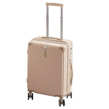 CICIBELLA(シシベラ)　多機能スーツケース　Mサイズ　(約70L/4～7泊)　ピンクチタン