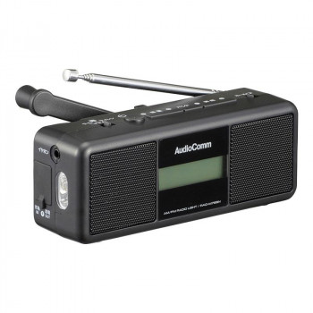 OHM AudioComm 手回しラジオライト RAD-M799N