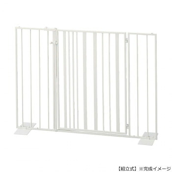 セトクラフト Pet gate ペットゲート ストライプ 扉タイプ ミルク S23-0651