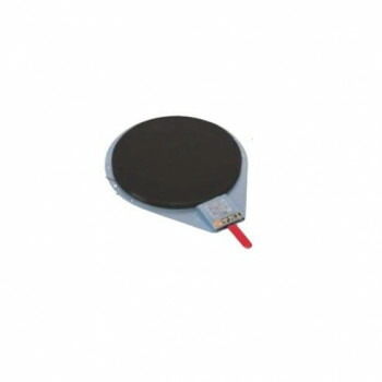 サカエ クルクル回転盤 スチール製 ハンドストッパー付 340×479×16mm ゴムマット KS-310BK