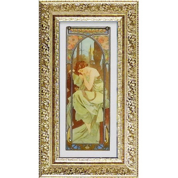 ART FRAMES アルフォンス ミュシャ 夜の安らぎ　AM-07514｜QUOLI