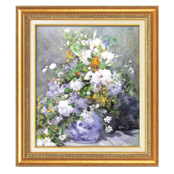 ルノワール名画額F10号　「花瓶の花」　17563