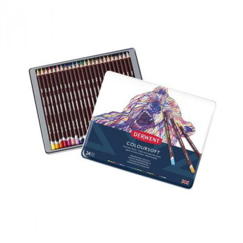 ダーウェント カラーソフトペンシル 24色セット DWCS24S