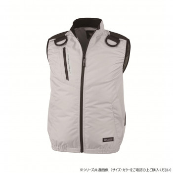 ジーベック(XEBEC) XE98104 空調服遮熱ハーネスベスト シルバーグレー LL