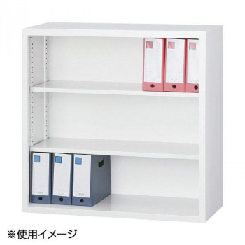 豊國工業 33深型オープン書庫 TS-33DK CN-85色(ホワイトグレー)|QUOLI