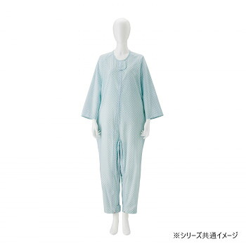竹虎 介護ねまき ブルー M 106623