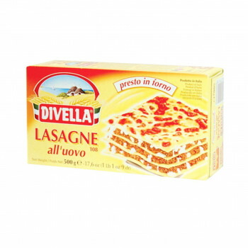 DIVELLA ディヴェッラ ♯108 卵入りパスタ ラザーニェ 500g×12個 606-151