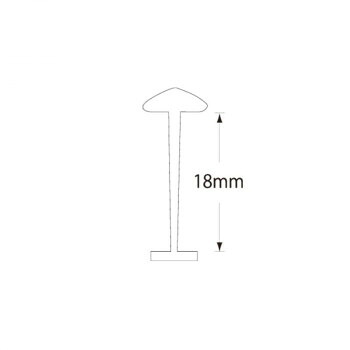 シモジマ HEIKO(ヘイコー) 003736202 ヘイコー タグピン スタンダード 18mm 10000本入 1箱
