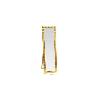 (新)HJ(Hand made in Japan)ミラー(4尺スタンド付)飛散防止付 GOLD・10656|QUOLI