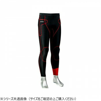 SDW-3060A プロテクターインナーパンツ サマー (吸水速乾・抗菌) ブラック/レッド L SDW3060A-L