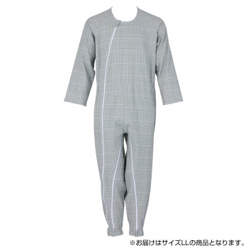 フットマーク　介護つなぎ服(前開き)　LL　グリーン　403420 8,312円