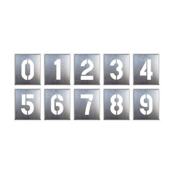 ユニット 吹付け用プレート　0～9(10枚1組) 819-35A｜QUOLI