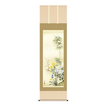 掛軸 田中広遠四君子 54.5×190cm KZ2A1-085|QUOLI