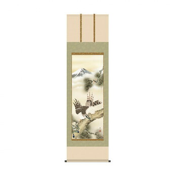 掛軸 鈴村秀山一富士二鷹三茄子 54.5×190cm KZ2D4-030|QUOLI