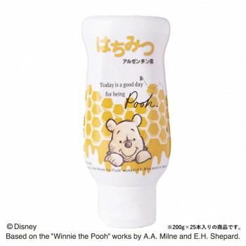 クインビーガーデン ディズニー くまのプーさん アルゼンチン産純粋はちみつ 200g×25本画像