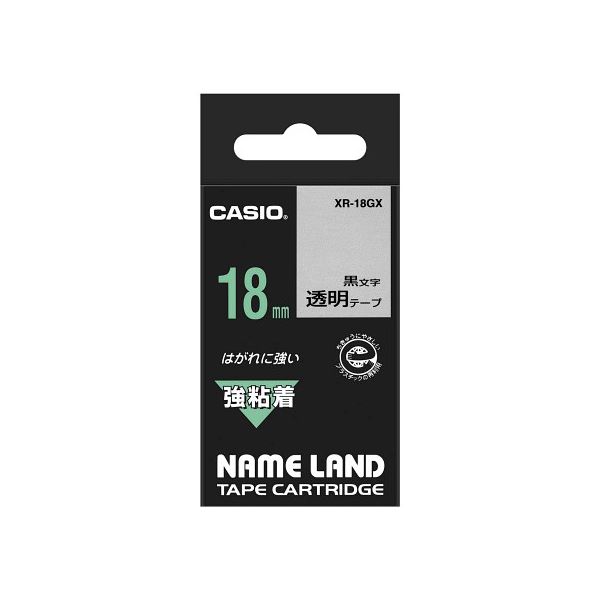 【5個セット】 カシオ計算機 ネームランド強粘着テープ18mm 透明 XR-18GXX5 8,022円