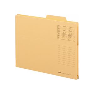 （まとめ） ライオン事務器持出しフォルダー A4 黄 A4-APF-K 1セット（10冊） 【×3セット】