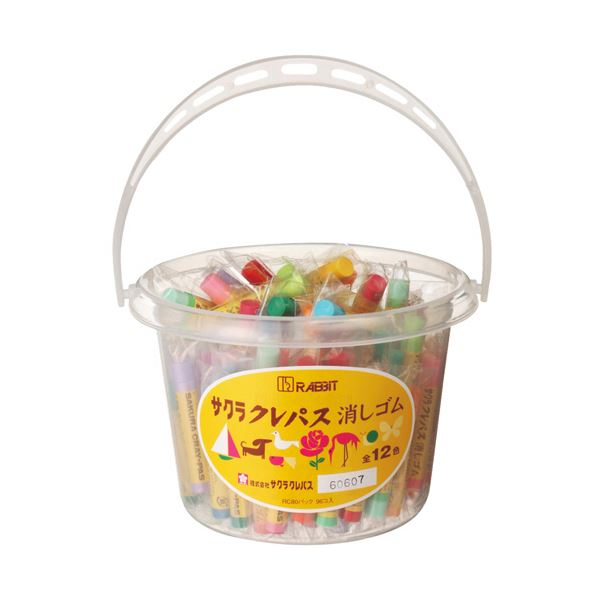 サクラクレパスクレパス消しゴム RCパック 12色(各色8本) RCパツク 1パック|QUOLI