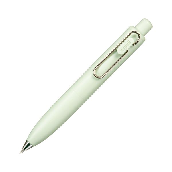（まとめ） 三菱鉛筆ゲルインクボールペン ユニボール ワンP 0.38mm 黒 （軸色：はっか） UMNSP38.52 1本 【×10セット】