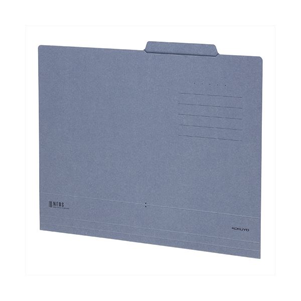 (まとめ)コクヨ 個別フォルダー(NEOS) A4ブルーグレー A4-NEIF-DM 1セット(10冊)【×10セット】|QUOLI