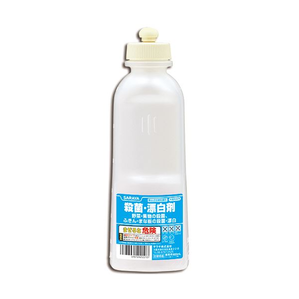 (まとめ)サラヤ ジアノック詰替用空スクイズボトル 600ml 1本 中身別売 【×20セット】