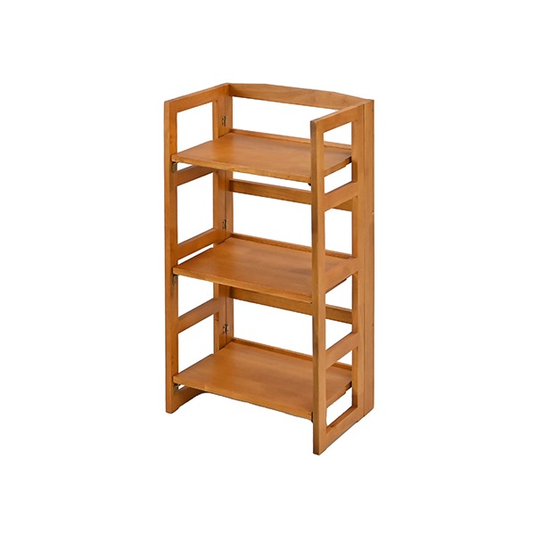 折りたためる天然木シェルフ 完成品｜QUOLI