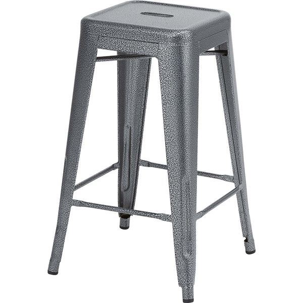 カウンターチェア ハイチェア 幅41cm ブラック スチール製 スタッキング可 クレールハイスツール リビング