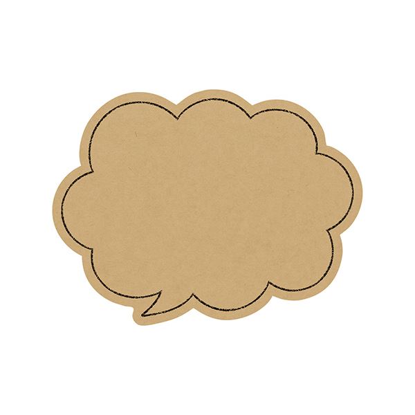 （まとめ） ササガワ手書きPOP用カード 吹出し型 大 クラフト 16-1761 1パック（10枚） 【×10セット】