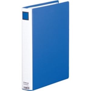 キングジム パイプ式ファイル/スーパードッチ脱着イージー 【A4/タテ型】 10冊入り とじ厚：30mm 2473GXA 青