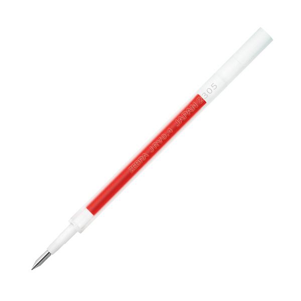 （まとめ） ゼブラジェルボールペン替芯 JRV-0.4芯 オレンジ P-RJRV4-OR 1セット（10本） 【×5セット】