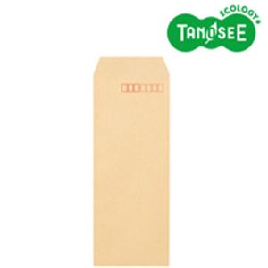 TANOSEE クラフト封筒 テープ付 70g 長4 〒枠あり 1000枚入