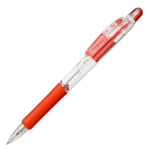 (まとめ) ゼブラ 油性ボールペン ジムノックUK 0.5mm 赤 BNS10-R 1本 【×60セット】