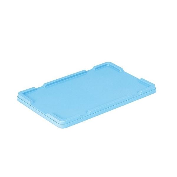 【20個セット】 業務用コンテナボックス/食品用コンテナー 【フタのみ単品 NF-M33用蓋】 ブルー 材質:PP【代引不可】|QUOLI