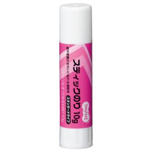 （まとめ） TANOSEE スティックのり 10g 1本 【×80セット】