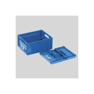 （まとめ） 岐阜プラスチック工業 折りたたみコンテナーF-Box F-BOX112G ダークブルー 1個入 【×2セット】
