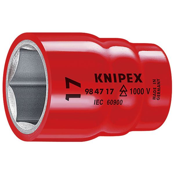 KNIPEX(クニペックス)9847-22 (1/2SQ)絶縁ソケット 1000V