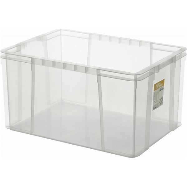 【6セット】 ホームコンテナー/コンテナボックス 【HC-64B】 クリア 材質:PP 〔汎用 道具箱 DIY用品 工具箱〕【代引不可】|QUOLI