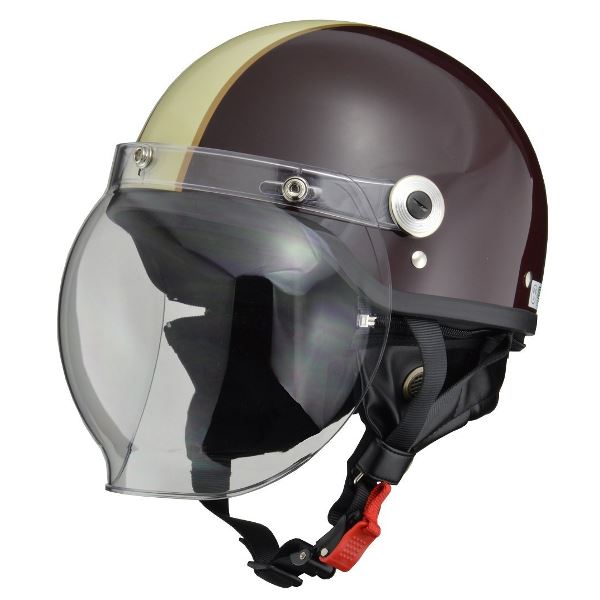 リード工業 (LEAD) バブルシールド付ハーフヘルメット CR760 BR/IV フリー