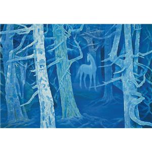世界の名画シリーズ、プリハード複製画 東山魁夷作 「白馬の森」【代引不可】｜QUOLI