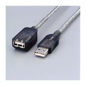 (まとめ)エレコム マグネット内蔵USB延長ケーブル USB-EAM2GT【×5セット】